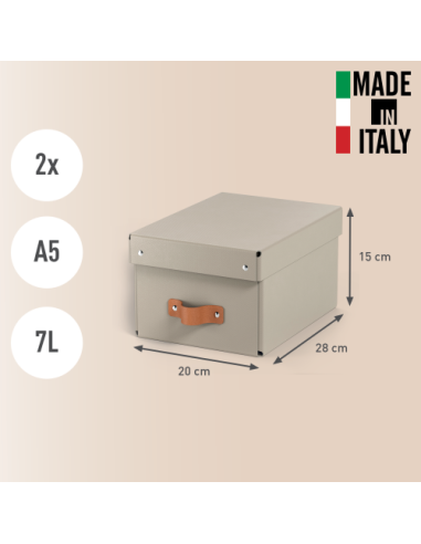 PACK 2 CAJAS DE ALMACENAMIENTO CARTÓN PEQUEÑA...