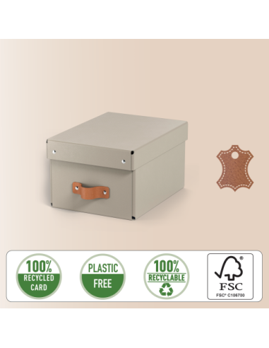 PACK 2 CAJAS DE ALMACENAMIENTO CARTÓN PEQUEÑA...