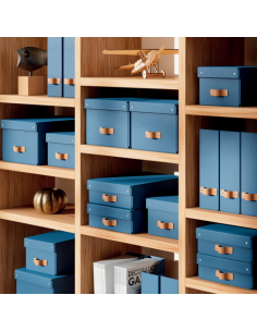 PACK 2 CAJAS DE ALMACENAMIENTO CARTÓN PEQUEÑA COLOR AZUL... 2