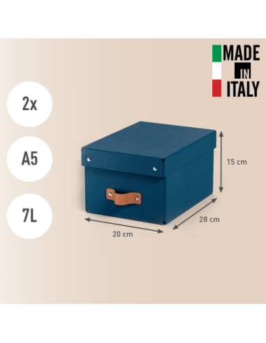 PACK 2 CAJAS DE ALMACENAMIENTO CARTÓN PEQUEÑA...