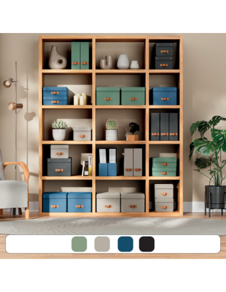 PACK 2 CAJAS DE ALMACENAMIENTO CARTÓN PEQUEÑA COLOR AZUL LEITZ 61470068