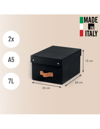 PACK 2 CAJAS DE ALMACENAMIENTO CARTÓN PEQUEÑA...