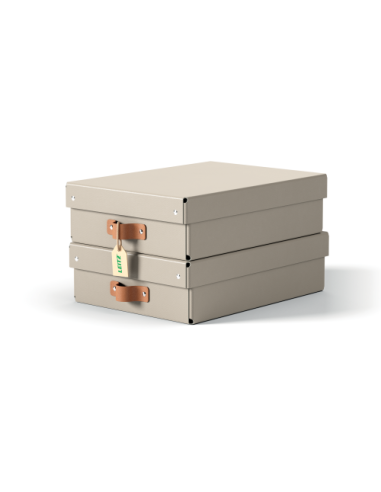 PACK 2 CAJAS DE ALMACENAMIENTO CARTÓN MEDIANA...