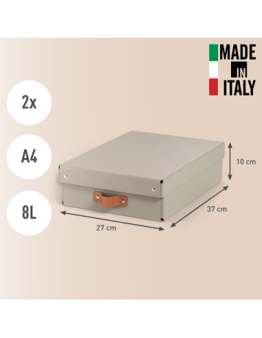 PACK 2 CAJAS DE ALMACENAMIENTO CARTÓN MEDIANA...