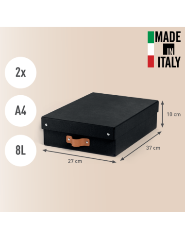 PACK 2 CAJAS DE ALMACENAMIENTO CARTÓN MEDIANA...