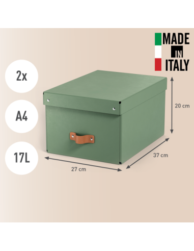PACK 2 CAJAS DE ALMACENAMIENTO CARTÓN MEDIANA...
