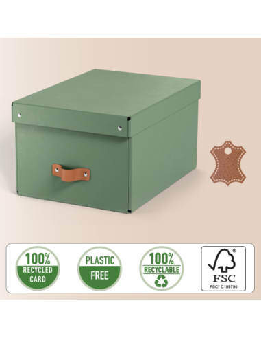 PACK 2 CAJAS DE ALMACENAMIENTO CARTÓN MEDIANA...