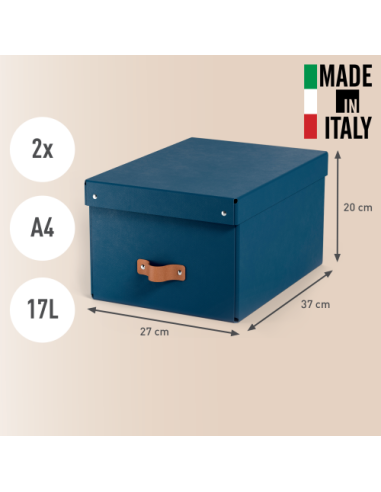 PACK 2 CAJAS DE ALMACENAMIENTO CARTÓN MEDIANA...