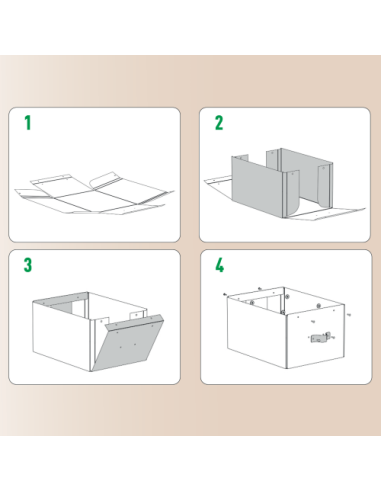 PACK 2 CAJAS DE ALMACENAMIENTO CARTÓN MEDIANA...