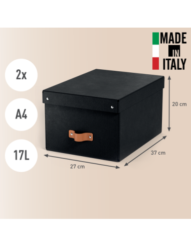 PACK 2 CAJAS DE ALMACENAMIENTO CARTÓN MEDIANA...