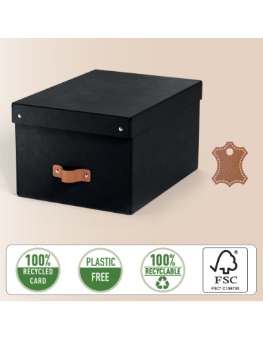 PACK 2 CAJAS DE ALMACENAMIENTO CARTÓN MEDIANA...