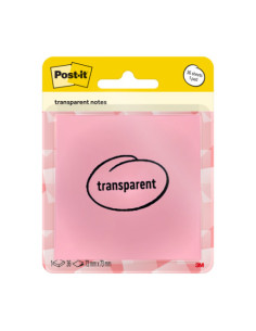 BLISTER 36 HOJAS NOTAS TRANSPARENTES 600-1TRSPO 73X73 MM...
