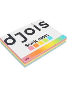 BLOC 250 NOTAS ELECTROSTÁTICAS (M) 100X75MM. 5 COLORES...