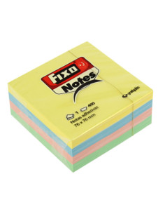 CUBO 400 NOTAS ADHESIVAS 76X76MM PASTEL FIXO 65005493