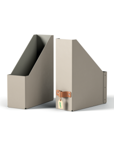 PACK 2 REVISTEROS DE CARTÓN COLOR BEIGE LEITZ 24710012