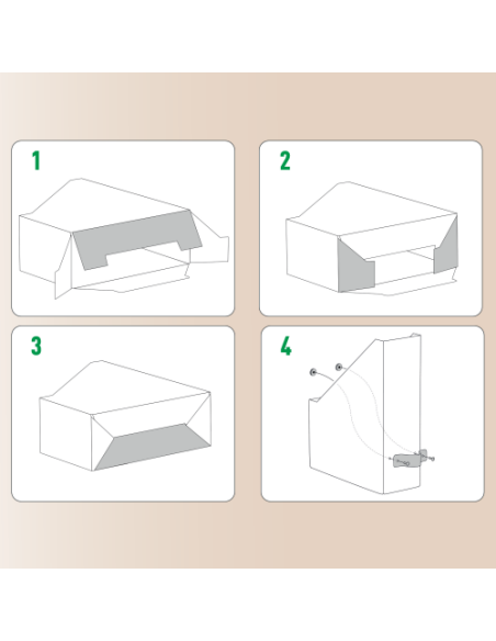 PACK 2 REVISTEROS DE CARTÓN COLOR BEIGE LEITZ 24710012