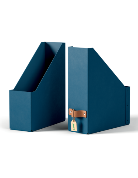 PACK 2 REVISTEROS DE CARTÓN COLOR AZUL LEITZ 24710068