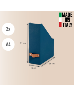 PACK 2 REVISTEROS DE CARTÓN COLOR AZUL LEITZ 24710068 2