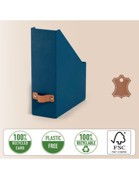 PACK 2 REVISTEROS DE CARTÓN COLOR AZUL LEITZ 24710068