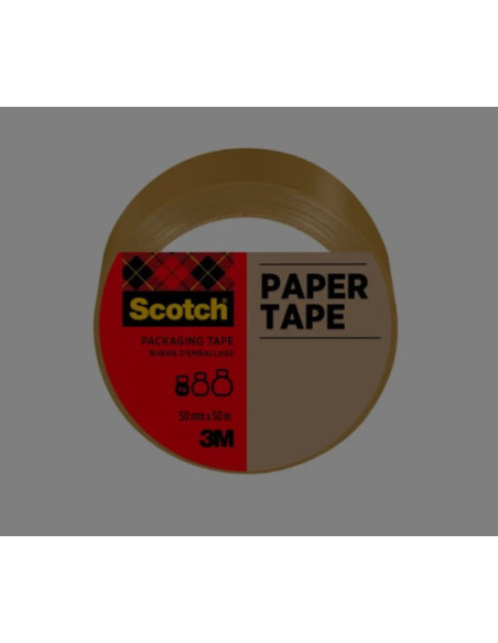 ROLLO CINTA DE PAPEL 50MTSX50MM. COLOR MARRÓN SCOTCH 7100301