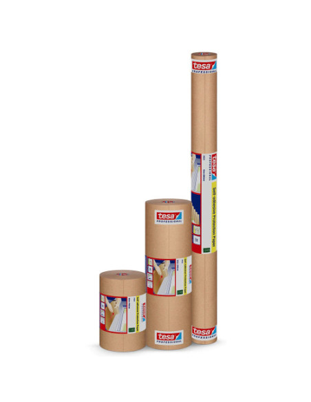 ROLLO PAPEL PROTECTOR AUTOADHESIVO MARRON 15CM X 50M. TESA 74922-00000-00