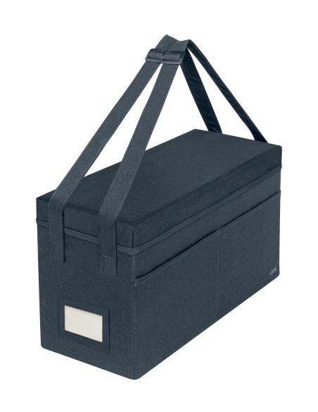 BOLSA DE TRABAJO PARA HOT DESKING DE TELA CON TAPA, COLOR GRIS LEITZ 67230089