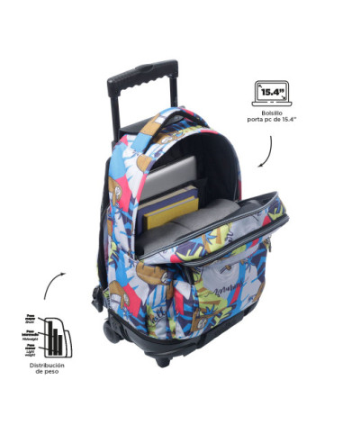 MOCHILA RENGLONES LAZEL (32 X 45.5 X 18) - 26L...