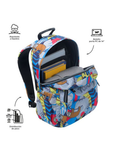 MOCHILA ACUARELES LAZEL (33 X 44 X 14) - 20L...