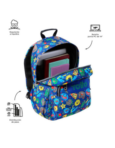 MOCHILA ACUARELES TELLO (33 X 44 X 14) - 20L...