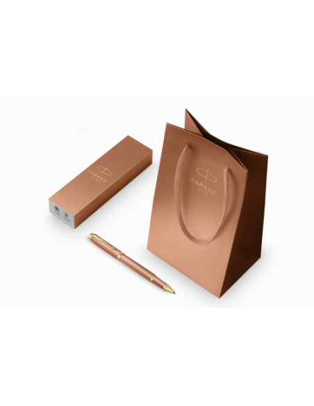 BOLIGRAFO ROLLER ACABADO NARANJA PUNTA FINA + ESTUCHE REGALO PARKER 2203901