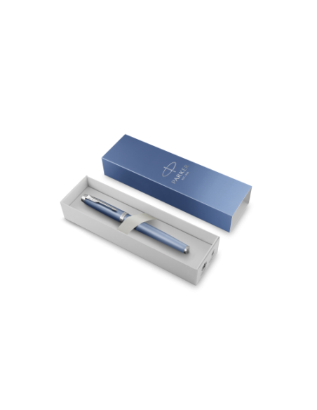 BOLIGRAFO ROLLER ACABADO AZUL PUNTA FINA + ESTUCHE REGALO PARKER 2203905