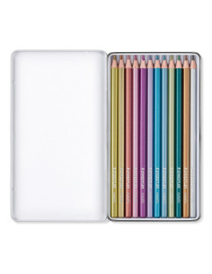 ESTUCHE METALICO CON 12 LAPICES DE COLORES METALICOS... 2