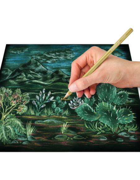 ESTUCHE METALICO CON 12 LAPICES DE COLORES METALICOS DESIGN JOURNEY 146M M12