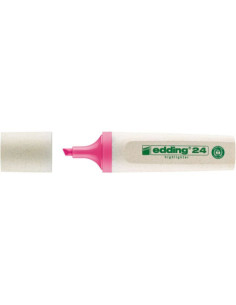 MARCADOR FLUORESCENTE ECOLINE 24 COLOR ROSA EDDING 24-009