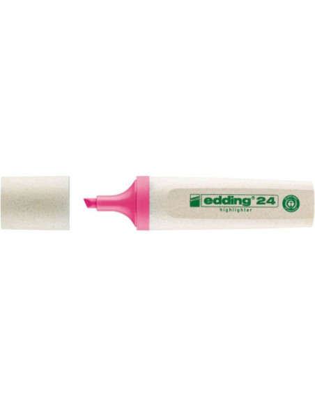 MARCADOR FLUORESCENTE ECOLINE 24 COLOR ROSA EDDING 24-009