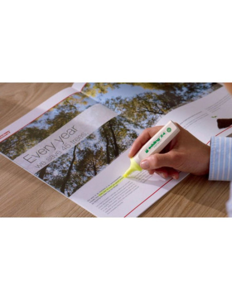 MARCADOR FLUORESCENTE ECOLINE 24 COLOR ROSA EDDING 24-009