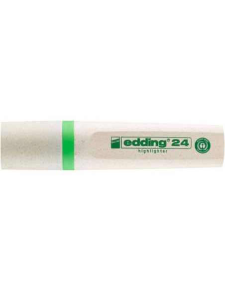 MARCADOR FLUORESCENTE ECOLINE 24 COLOR VERDE CLARO EDDING 24-011