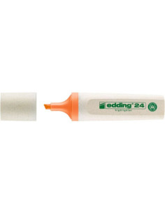 MARCADOR FLUORESCENTE ECOLINE 24 COLOR NARANJA EDDING 24-006