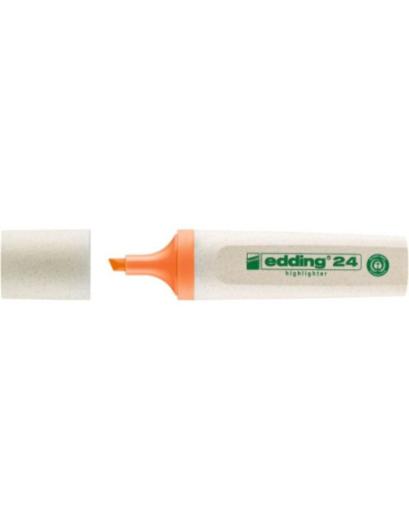 MARCADOR FLUORESCENTE ECOLINE 24 COLOR NARANJA EDDING 24-006