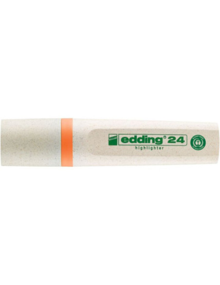 MARCADOR FLUORESCENTE ECOLINE 24 COLOR NARANJA EDDING 24-006