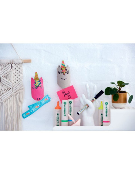 MARCADOR FLUORESCENTE ECOLINE 24 COLOR NARANJA EDDING 24-006