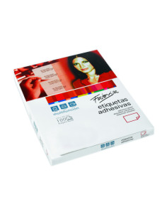 CAJA 100 HOJAS ETIQUETAS ADHESIVAS ILC BLANCA 38X21,2...