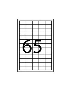 CAJA 100 HOJAS ETIQUETAS ADHESIVAS ILC BLANCA 38X21,2... 2