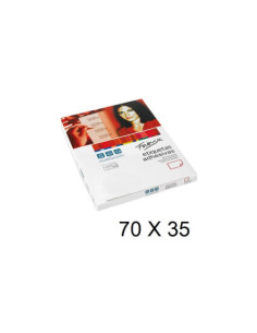 CAJA 100 HOJAS ETIQUETAS ADHESIVAS ILC BLANCA 70X35...