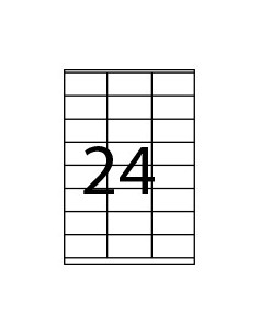 CAJA 100 HOJAS ETIQUETAS ADHESIVAS ILC BLANCA 70X35... 2