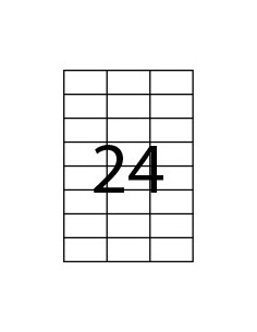 CAJA 100 HOJAS ETIQUETAS ADHESIVAS ILC BLANCA 70X37... 2