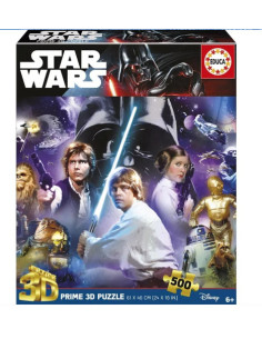 PUZZLE 3D 500 STAR WARS CLASSIC "3D LENTICULAR PUZZLE"...