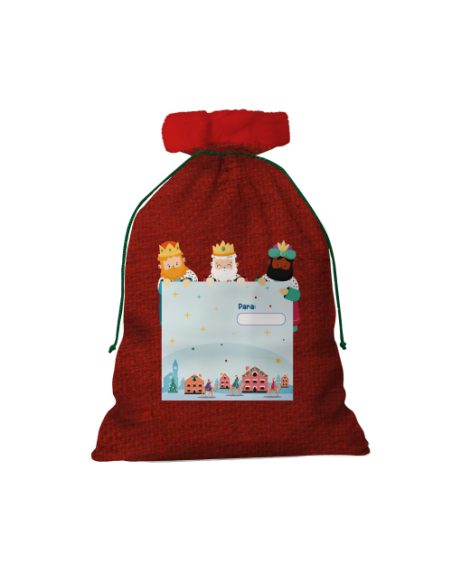 SACO REGALOS REYES MAGOS GRANDE 49X69 CM BISMARK 333594