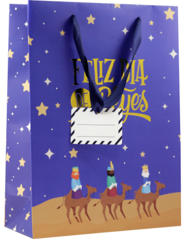 BOLSA PAPEL REYES MAGOS L (32X14X40 CM) FOIL...