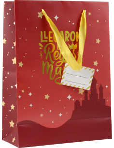 BOLSA PAPEL REYES MAGOS L (32X14X40 CM) FOIL CON TARJETA... 2